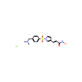 (E)-3-(1-((4-((Dimethylamino)Methyl)Phenyl)Sulfonyl)-1H-Pyrrol-3-Yl)-N-Hydroxyacrylamide Hydrochloride