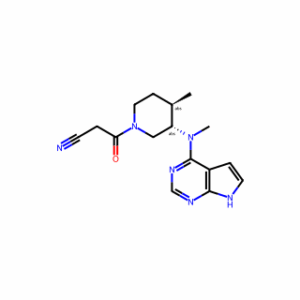 (3S,4R)-4-Methyl-3-(methyl-7H-pyrrolo[2,3-d]pyrimidin-4-ylamino)-β-oxo-1-piperidinepropanenitrile