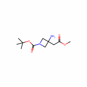 tert-butyl 3-amino-3-(2-methoxy-2-oxoethyl)azetidine-1-carboxylate