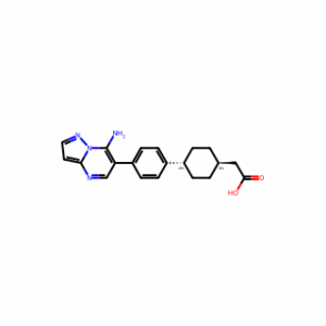 trans-4-[4-(7-Aminopyrazolo[1,5-a]pyrimidin-6-yl)phenyl]cyclohexaneacetic acid