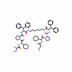 (2S,2′S)-N,N′-((2S,2′S)-(Hexane-1,6-diylbis(azanediyl))bis(1-oxo-3,3-diphenylpropane-1,2-diyl))bis(1-((S)-2-cyclohexyl-2-((S)-2-(methylamino)propanamido)acetyl)pyrrolidine-2-carboxamide)