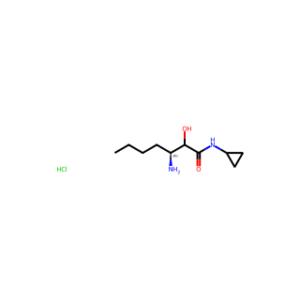 Heptanamide, 3-amino-N-cyclopropyl-2-hydroxy-, (Hydrochloride) (1:1), (3S)-