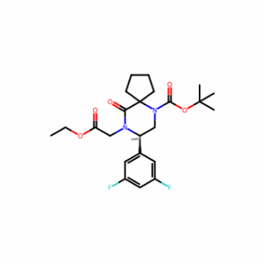 tert-Butyl 8-(3,5-difluorophenyl)-9-(2-ethoxy-2-oxoethyl)-10-oxo-6,9-diazaspiro[4.5]decane-6-carboxylate