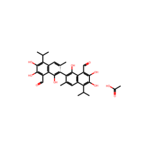 (S)-Gossypol (acetic acid)