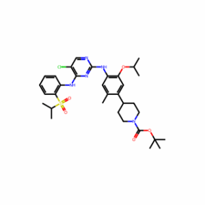 tert-Butyl 4-(4-((5-chloro-4-((2-(isopropylsulfonyl)phenyl)amino)pyrimidin-2-yl)amino)-5-isopropoxy-2-methylphenyl)piperidine-1-carboxylate