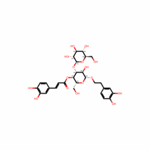 (E)-(2R,3R,4R,5R,6R)-6-(3,4-Dihydroxyphenethoxy)-5-hydroxy-2-(hydroxymethyl)-4-(((2S,3R,4S,5S,6R)-3,4,5-trihydroxy-6-(hydroxymethyl)tetrahydro-2H-pyran-2-yl)oxy)tetrahydro-2H-pyran-3-yl 3-(3,4-dihydroxyphenyl)acrylate