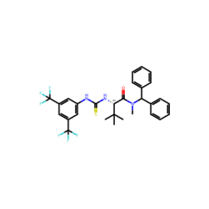 (S)-N-Benzhydryl-2-(3-(3,5-bis(trifluoromethyl)phenyl)thioureido)-N,3,3-trimethylbutanamide