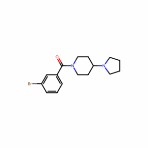 (3-Bromophenyl)(4-(pyrrolidin-1-yl)piperidin-1-yl)methanone