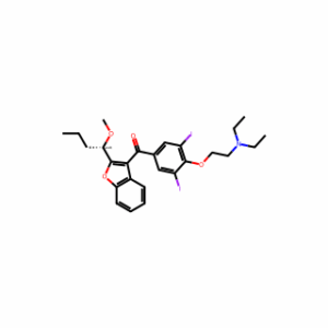 (4-(2-(Diethylamino)ethoxy)-3,5-diiodophenyl)(2-(1-methoxybutyl)benzofuran-3-yl)methanone