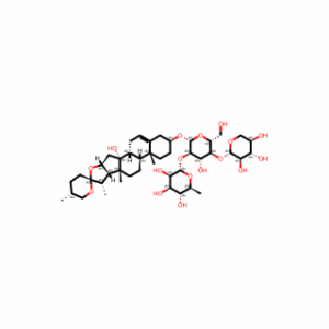 (3β,25R)-14-Hydroxyspirost-5-en-3-yl O-6-deoxy-α-L-mannopyranosyl-(1→2)-O-[β-D-xylopyranosyl-(1→4)]-β-D-glucopyranoside