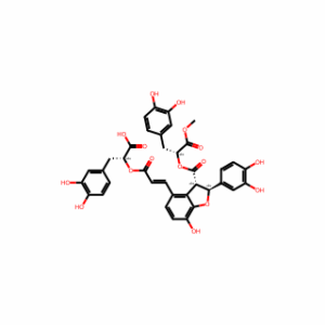 (R)-3-(3,4-Dihydroxyphenyl)-2-(((E)-3-((2S,3S)-2-(3,4-dihydroxyphenyl)-3-((((R)-3-(3,4-dihydroxyphenyl)-1-methoxy-1-oxopropan-2-yl)oxy)carbonyl)-7-hydroxy-2,3-dihydrobenzofuran-4-yl)acryloyl)oxy)propanoic acid