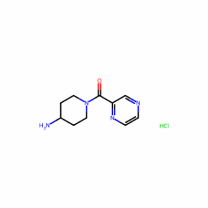 (4-Aminopiperidin-1-yl)(pyrazin-2-yl)methanone hydrochloride