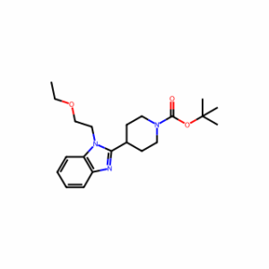 tert-butyl 4-(1-(2-ethoxyethyl)-1H-benzo[d]iMidazol-2-yl)piperidine-1-carboxylate