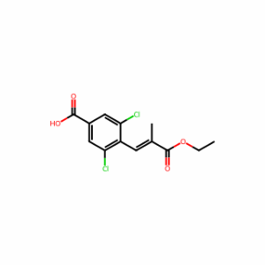 (E)-3,5-Dichloro-4-(3-ethoxy-2-methyl-3-oxoprop-1-en-1-yl)benzoic acid