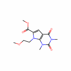 Methyl 7-(2-methoxyethyl)-1,3-dimethyl-2,4-dioxo-2,3,4,7-tetrahydro-1H-pyrrolo[2,3-d]pyrimidine-6-carboxylate
