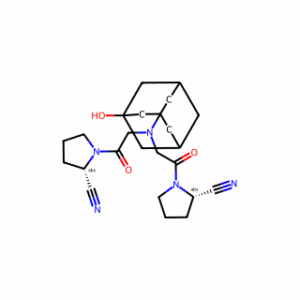 (2S,2′S)-1,1′-(2,2′-((3-Hydroxyadamantan-1-yl)azanediyl)bis(acetyl))bis(pyrrolidine-2-carbonitrile)