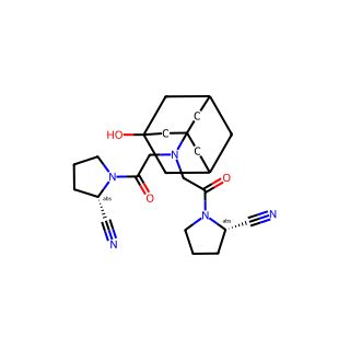 (2S,2′S)-1,1′-(2,2′-((3-Hydroxyadamantan-1-yl)azanediyl)bis(acetyl))bis(pyrrolidine-2-carbonitrile)