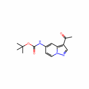 tert-butyl 3-acetylpyrazolo[1 ,5-a]pyridin-5- ylcarbamate