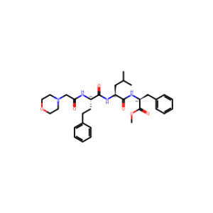 (S)-2-((S)-4-Methyl-2-((s)-2-(2-morpholinoacetamido)-4-phenylbutanamido)pentanamido)-3-phenylpropanoic acid