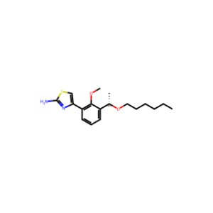 (S)-4-(3-(1-(Hexyloxy)ethyl)-2-methoxyphenyl)thiazol-2-amine