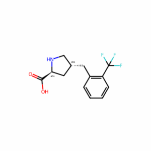 (2S,4R)-4-(2-(TRIFLUOROMETHYL)BENZYL)PYRROLIDINE-2-CARBOXYLIC ACID