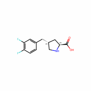 (2S,4R)-4-(3,4-Difluorobenzyl)pyrrolidine-2-carboxylic acid