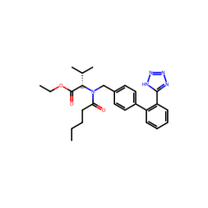 Ethyl N-((2′-(1H-tetrazol-5-yl)-[1,1′-biphenyl]-4-yl)methyl)-N-pentanoyl-L-valinate