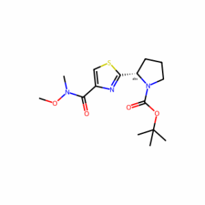 Tert-Butyl (S)-2-(4-(Methoxy(Methyl)Carbamoyl)Thiazol-2-Yl)Pyrrolidine-1-Carboxylate