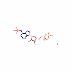 (9-((2R,3R,4S,5R)-3,4-Dihydroxy-5-(((hydroxy(sulfooxy)phosphoryl)oxy)methyl)tetrahydrofuran-2-yl)-9H-purin-6-yl)phosphoramidic acid lithium salt(1:x)