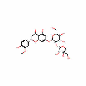 (2S)-7-[(2-O-D-Apio-β-D-furanosyl-β-D-glucopyranosyl)oxy]-2,3-dihydro-5-hydroxy-2-(4-hydroxy-3-methoxyphenyl)-4H-1-benzopyran-4-one