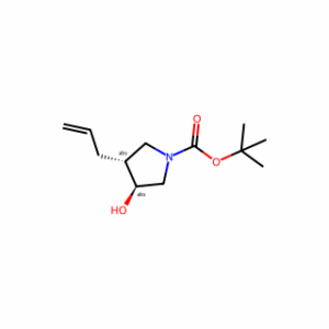 tert-Butyl (3,4)-trans-3-allyl-4-hydroxypyrrolidine-1-carboxylate