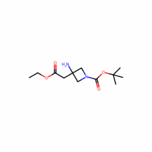 tert-butyl 3-aMino-3-(2-ethoxy-2-oxoethyl)azetidine-1-carboxylate
