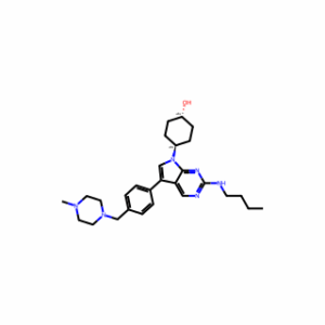 trans-4-(2-(Butylamino)-5-(4-((4-methylpiperazin-1-yl)methyl)phenyl)-7H-pyrrolo[2,3-d]pyrimidin-7-yl)cyclohexanol