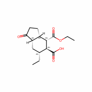 (3AS,4S,5S,6R,7AS)-4-(ETHOXYCARBONYL)-6-ETHYL-1-OXOOCTAHYDRO-1H-INDENE-5-CARBOXYLIC ACID