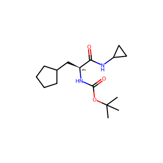 (S)-tert-butyl (3-cyclopentyl-1-(cyclopropylamino)-1-oxopropan-2-yl)carbamate