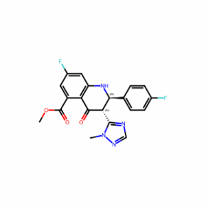 (2R,3R)-Methyl 7-Fluoro-2-(4-Fluorophenyl)-3-(1-Methyl-1H-1,2,4-Triazol-5-Yl)-4-Oxo-1,2,3,4-Tetrahydroquinoline-5-Carboxylate