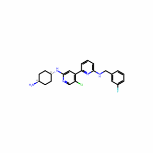 N2′-(trans-4-Aminocyclohexyl)-5′-chloro-N6-(3-fluorobenzyl)-[2,4′-bipyridine]-2′,6-diamine