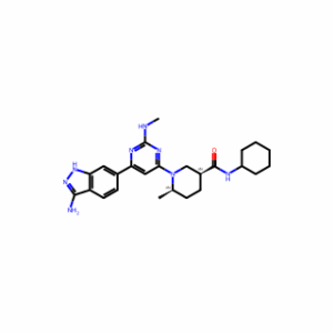 (3S,6R)-1-[6-(3-Amino-1H-indazol-6-yl)-2-(methylamino)-4-pyrimidinyl]-N-cyclohexyl-6-methyl-3-piperidinecarboxamide
