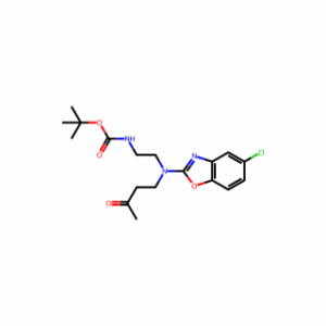 tert-Butyl (2-((5-chlorobenzo[d]oxazol-2-yl)(3-oxobutyl)amino)ethyl)carbamate