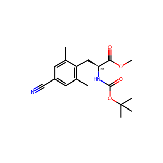 (S)-methyl 2-((tert-butoxycarbonyl)amino)-3-(4-cyano-2,6-dimethylphenyl)propanoate