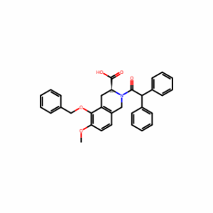 (3S)-2-(2,2-Diphenylacetyl)-1,2,3,4-tetrahydro-6-methoxy-5-(phenylmethoxy)-3-isoquinolinecarboxylic acid