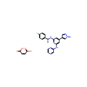 (S)-N2-(1-(4-Fluorophenyl)ethyl)-4-(1-methyl-1H-pyrazol-4-yl)-N6-(pyrazin-2-yl)pyridine-2,6-diamine maleate