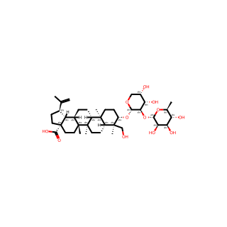 (1R,3aS,5aR,5bR,7aR,8R,9S,11aR,11bR,13aR,13bR)-9-(((2S,3R,4S,5S)-4,5-Dihydroxy-3-(((2S,3R,4R,5R,6S)-3,4,5-trihydroxy-6-methyltetrahydro-2H-pyran-2-yl)oxy)tetrahydro-2H-pyran-2-yl)oxy)-8-(hydroxymethyl)-5a,5b,8,11a-tetramethyl-1-(prop-1-en-2-yl)icosahydro-