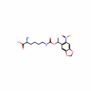 (2S)-2-Amino-6-(((1-(6-Nitrobenzo[d][1,3]Dioxol-5-Yl)Ethoxy)Carbonyl)Amino)Hexanoic Acid
