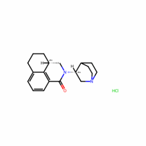 (3aS)-2-(3R)-1-Azabicyclo[2.2.2]oct-3-yl-2,3,3a,4,5,6-hexahydro-1H-benz[de]isoquinolin-1-one hydrochloride (1:1)