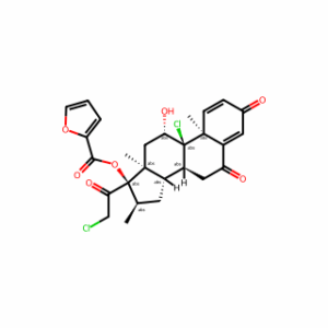 (8S,9R,10S,11S,13S,14S,16R,17R)-9-Chloro-17-(2-chloroacetyl)-11-hydroxy-10,13,16-trimethyl-3,6-dioxo-6,7,8,9,10,11,12,13,14,15,16,17-dodecahydro-3H-cyclopenta[a]phenanthren-17-yl furan-2-carboxylate (Mometasone Furoate Impurity)