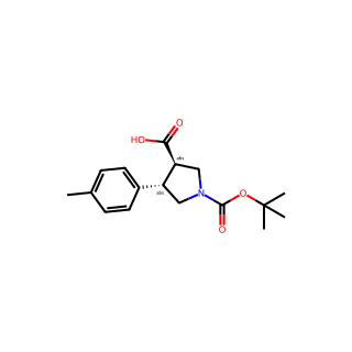 (3R,4S)-rel-1-(tert-Butoxycarbonyl)-4-(p-tolyl)pyrrolidine-3-carboxylic acid