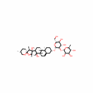 (3β,25R)-14,17-Dihydroxyspirost-5-en-3-yl 2-O-(6-deoxy-α-L-mannopyranosyl)-β-D-glucopyranoside