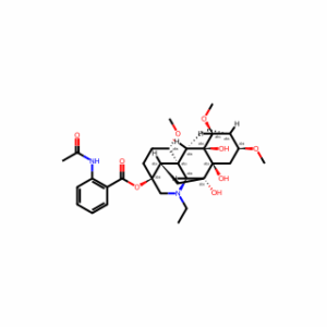 (3S,6S,6aS,7S,7aS,8S,9R,10S,11aS,12R,12aS,14S)-1-Ethyl-7a,11a,12-trihydroxy-6,8,10-trimethoxydodecahydro-2H-3,6a,12-(epiethane[1,1,2]triyl)-7,9-methanonaphtho[2,3-b]azocin-3(4H)-yl 2-acetamidobenzoate
