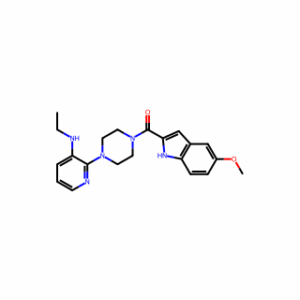(4-(3-(ethylamino)pyridin-2-yl)piperazin-1-yl)(5-methoxy-1H-indol-2-yl)methanone